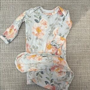 Stevie J’s 0-3 month girl floral gown